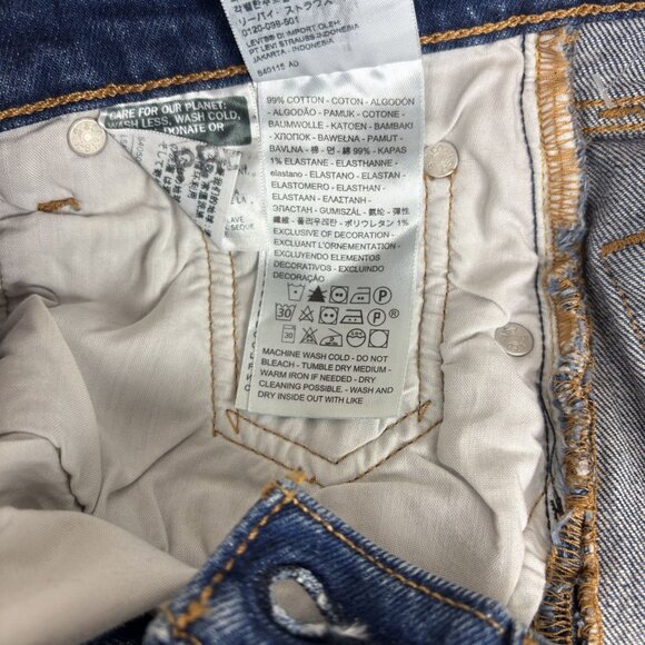 Levi's 501 Jeans Women's 24x32 Blue Original Fit Stretch Denim Button Fly - Picture 15 of 15